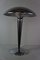 Vintage Scandinavian Bauhaus Style Mushroom Table Lamp in Chrome 5