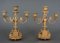 19th Century Napoleon III Gilt Bronze and Porcelain Candleholders, Set of 2 6