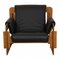 Rover Lounge Chair in Black Leather by Arne Jacobsen for Asko, 1960s, Image 1