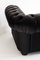 Schwarzer Chesterfield Ledersessel von Natuzzi 15