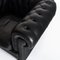 Sedia Chesterfield in pelle nera di Natuzzi, Immagine 12