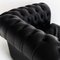 Chesterfield Black Leather Chair by Natuzzi 13