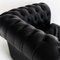 Chesterfield Black Leather Chair by Natuzzi, Image 13