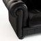 Chesterfield Black Leather Chair by Natuzzi, Image 7
