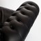 Sedia Chesterfield in pelle nera di Natuzzi, Immagine 14