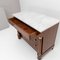 French Empire Chest of Drawers with White Marble Slab, 1800s, Image 4