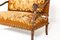 Antikes französisches Sofa mit Wandteppich aus Nussholz, 1800er 6