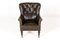Antique English Leather Chair, 1800s, Image 2