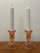 Antique Pressed Glass Candlesticks, 1920s, Set of 2 4