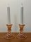 Antike Kerzenständer aus Pressglas, 1920er, 2er Set 2