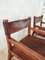 Spanische Sessel aus Leder & Holz im Biosca Stil, 1970er, 2er Set 6