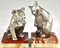 Art Deco Cat and Bulldog Bookends by Irenée Rochard, 1930, Set of 2 9