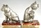 Art Deco Cat and Bulldog Bookends by Irenée Rochard, 1930, Set of 2 8