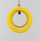 Italian Yellow Eclisse Hanging Lamp by Carlo Nason for Mazzega, 1960s, Image 7