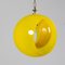 Lámpara colgante Eclisse italiana en amarillo de Carlo Nason para Mazzega, años 60, Imagen 6