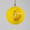 Lámpara colgante Eclisse italiana en amarillo de Carlo Nason para Mazzega, años 60, Imagen 3