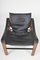 Chelsea Lounge Chair in Black Faux Leather and Teak by Maurice Burke for Arkana England, 1960s 7