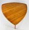French Triangle Shaped Dining Table in Oak, 1960s, Image 4