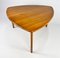 French Triangle Shaped Dining Table in Oak, 1960s 11