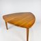 French Triangle Shaped Dining Table in Oak, 1960s, Image 3