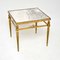 Vintage French Brass and Marble Side Tables, 1950, Set of 2, Image 4