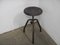 Vintage Iron Stool, 1950 1