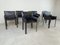 Vintage Dining Chairs in Black Leather by De Couro Brazil, 1980s, Set of 8 10
