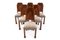 Art Deco Dining Table and Chairs, Poland, 1940s, Set of 7, Image 21
