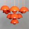 Flower Pot Chandelier for Le Salon Rouge from Verner Panton for Louis Poulsen, Denmark, 1968 14