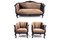 End of the 19th Century Sofa and Armchairs, Northern Europe, 1890s, Set of 3 1