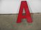 Letter A to in Red Plastic, 1970s, Image 4