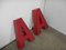 Letter A to in Red Plastic, 1970s 6