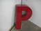 Letter P in Red Plastic, 1970s 6