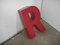 Letter R in Red Plastic 1970 5