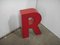 Letter R in Red Plastic 1970 1