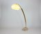 Extendable Brass Arch Lamp with Resin Cocoon Umbrella from Hustadt Leuchten, 1970s 4