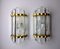 Cut Glass Sconces from Venini, Murano, Italy, 1970s, Set of 2, Image 1