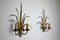 Floral Sconces attributed to Ferro Arte, Spain, 1960s, Set of 2 4