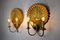 Hollywood Regency Brass Seashell Sconces, Italy, 1960s, Set of 2 2