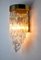 Lámpara de pared Cascade atribuida a Venini de cristal de Murano, Italia, años 60, Imagen 6