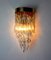 Cascade Wall Lamp attributed to Venini in Murano Glass, Italy, 1960s 2