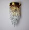 Lámpara de pared Cascade atribuida a Venini de cristal de Murano, Italia, años 60, Imagen 3