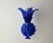 Mid-Century Palm Tree Floral Sconce in Blue Murano Glass from Mazzega, Italy, 1950s 1