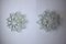 Murano Star Sconces in Frosted Glass, Italy, 1970s, Set of 2 1