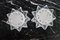 Murano Star Sconces in Frosted Glass, Italy, 1970s, Set of 2, Image 7