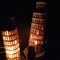 Lamps Tower of Pisa in Resin, Italy, 1970s, Set of 3 4