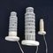 Lamps Tower of Pisa in Resin, Italy, 1970s, Set of 3 2