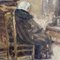 Emile Vloors, Interno di una chiesa con donna in preghiera, 1894, Olio su tela, Immagine 3