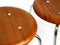 Mid-Century SE 38 Stools in Teak by Egon Eiermann for Wilde + Spieth, Set of 3, Image 14