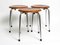 Sgabelli SE 38 Mid-Century in teak di Egon Eiermann per Wilde + Spieth, set di 3, Immagine 18